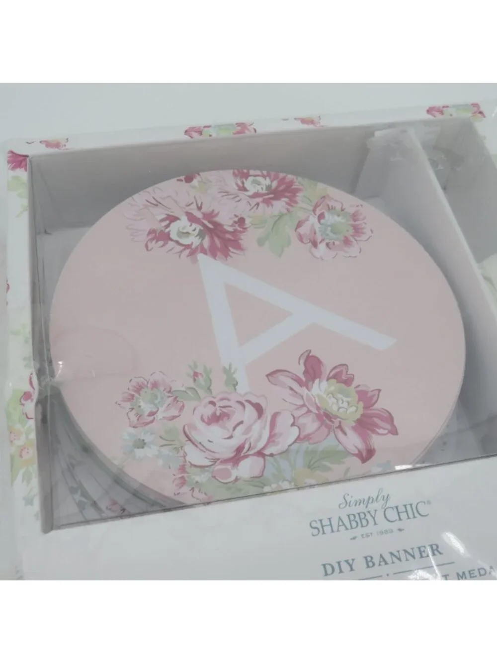 Simply Shabby Chic DIY Banner Pastel Rose Floral Flower Party Decoration NEW